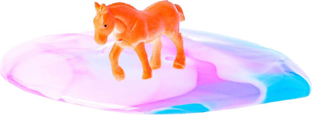 Hmota sliz barevný s koníkem 10cm Horse Friends 4 druhy v kelímku - obrázek 5