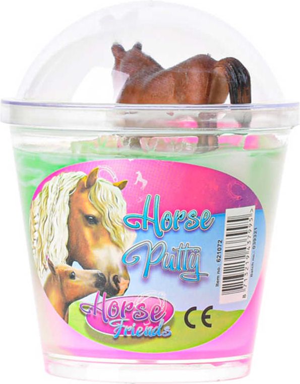 Hmota sliz barevný s koníkem 10cm Horse Friends 4 druhy v kelímku - obrázek 6