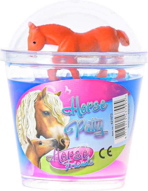 Hmota sliz barevný s koníkem 10cm Horse Friends 4 druhy v kelímku - obrázek 7