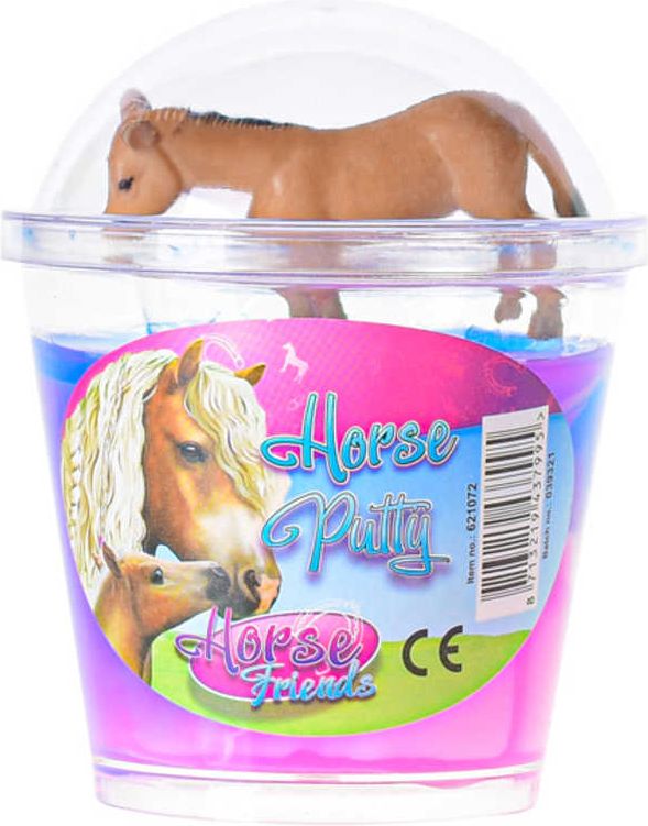 Hmota sliz barevný s koníkem 10cm Horse Friends 4 druhy v kelímku - obrázek 10