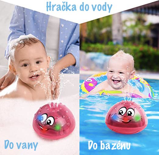 ALUM Dětská fontána do vany - Růžová - obrázek 5