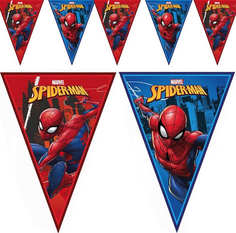 Dudlu PROCOS Girlanda vlaječková Spiderman ozdobný závěs 230cm dekorace na párty - obrázek 1