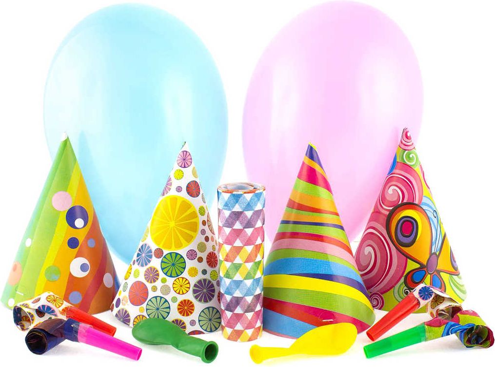 GODAN Velký párty set nafukovací balónky s čepičkami a frkačkami - obrázek 1