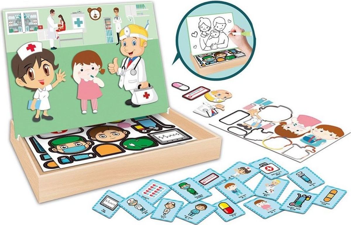 Puzzle magnetické doktorka 30 cm - obrázek 2