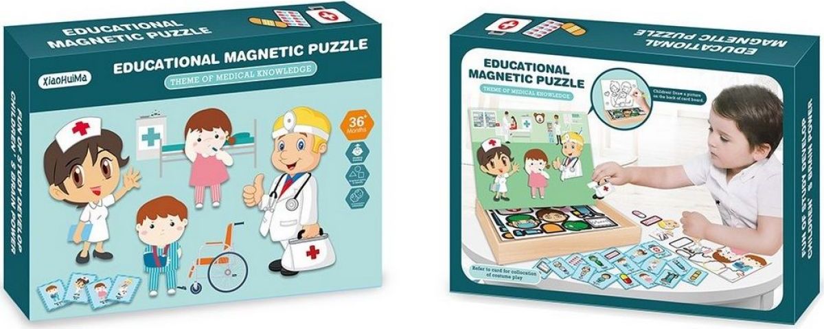 Puzzle magnetické doktorka 30 cm - obrázek 3