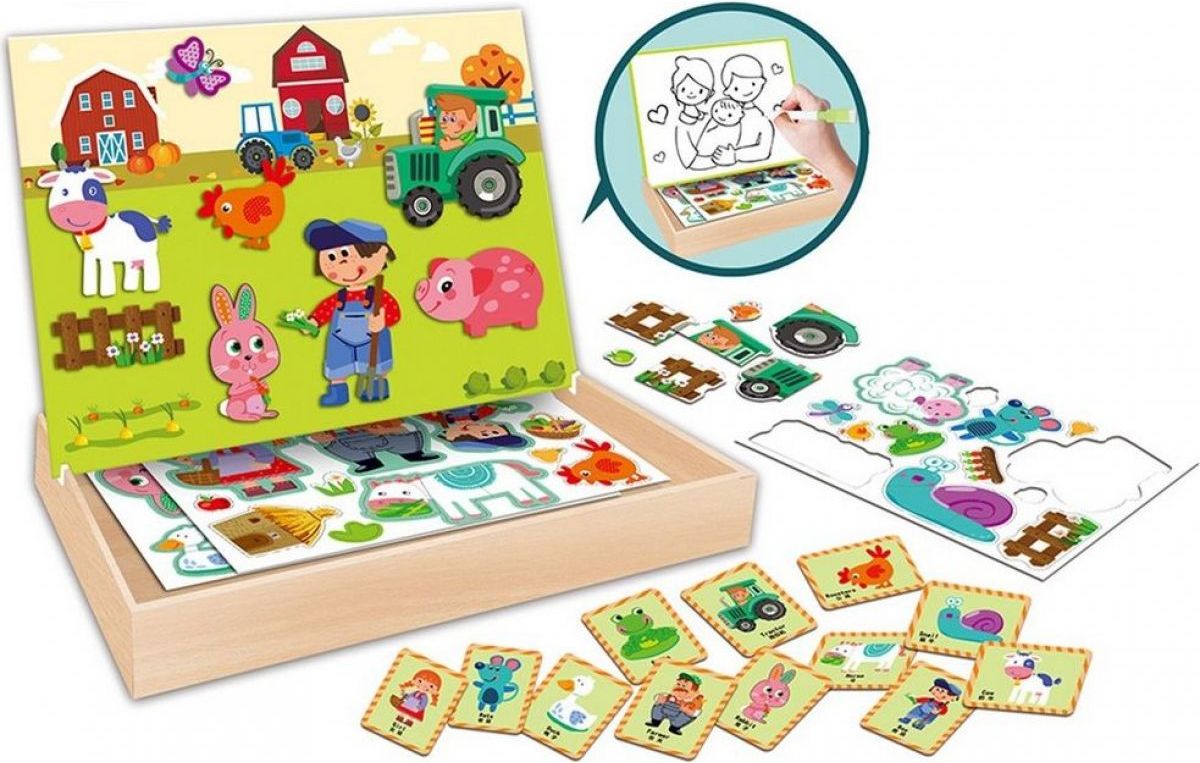 Puzzle magnetické farma 30 cm - obrázek 2