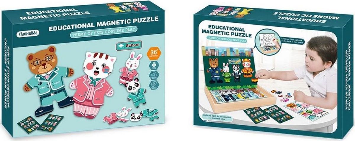 Puzzle magnetické zvířátka 30 cm - obrázek 3