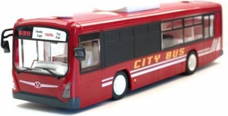 Městský autobus s otevíracími dveřmi 33cm červený - obrázek 1