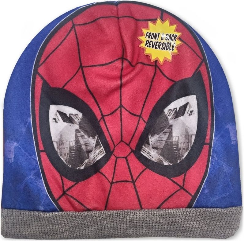 SunCity · Dětská / chlapecká teplá čepice Spider-man - MARVEL - motiv Hero 54 Šedá - obrázek 1