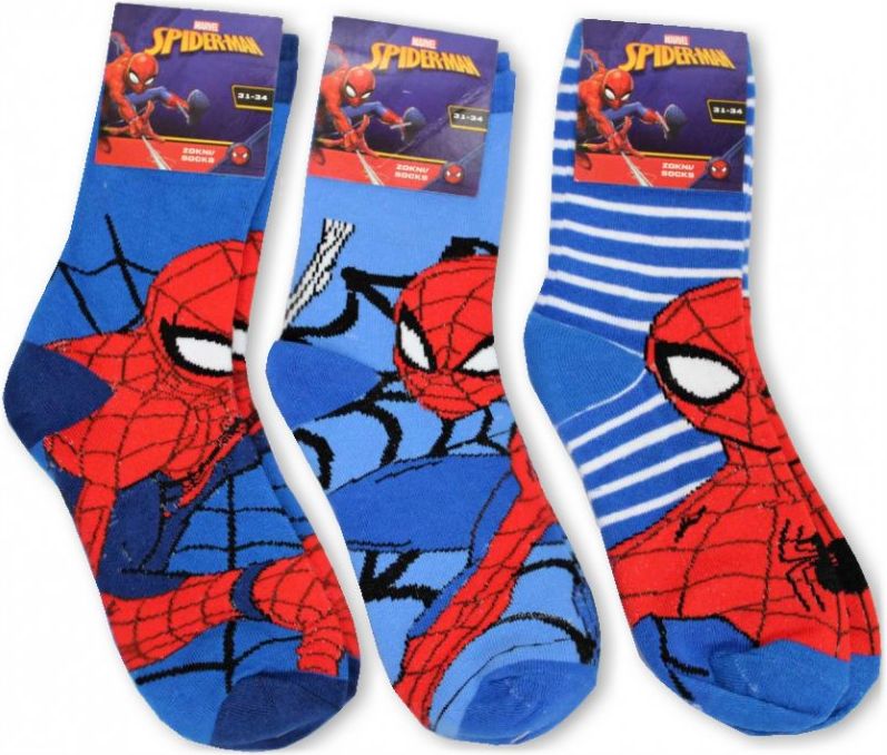 Exity · Dětské / chlapecké ponožky Spiderman - MARVEL - bal. 3 páry EU 27 - 30 - obrázek 1