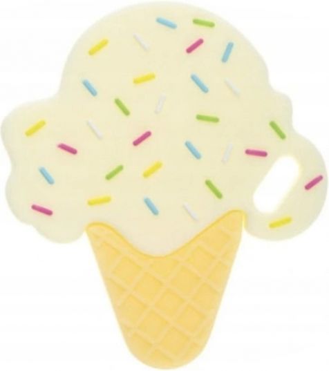BocioLand BocioLand Silikonové kousátko Zmrzlinka - vanilková - obrázek 1