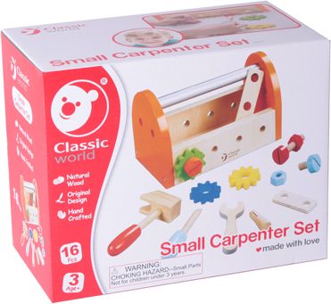 TEDDIES Sada nářadí dřevo 16 ks s dřevěným boxem - obrázek 2