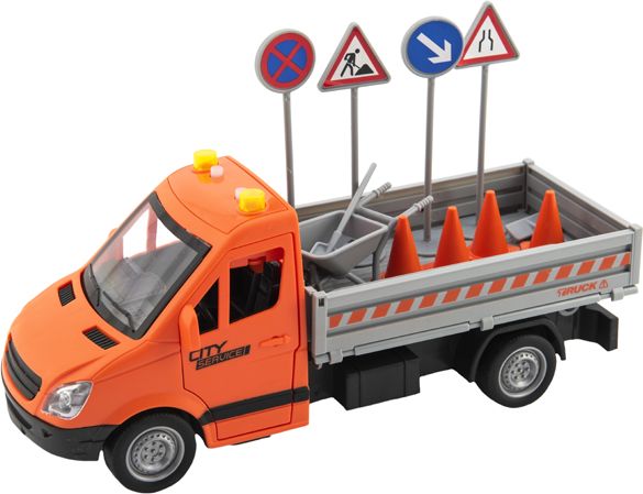 TEDDIES Auto silniční údržba 25cm na setrvačník - obrázek 1