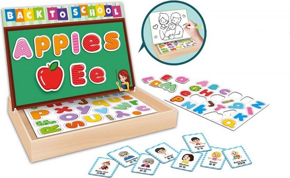 Puzzle magnetické abeceda 28 cm - obrázek 2