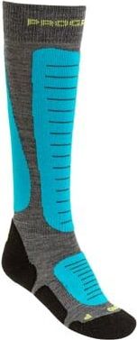 Progress KIDS HIGH SOX dětské zimní ponožky šedá/modrá 30-34 - obrázek 1