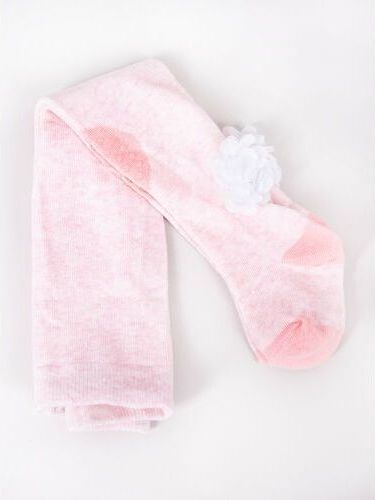 Yo Punčocháče Pink Flowers s protiskluzem - obrázek 1