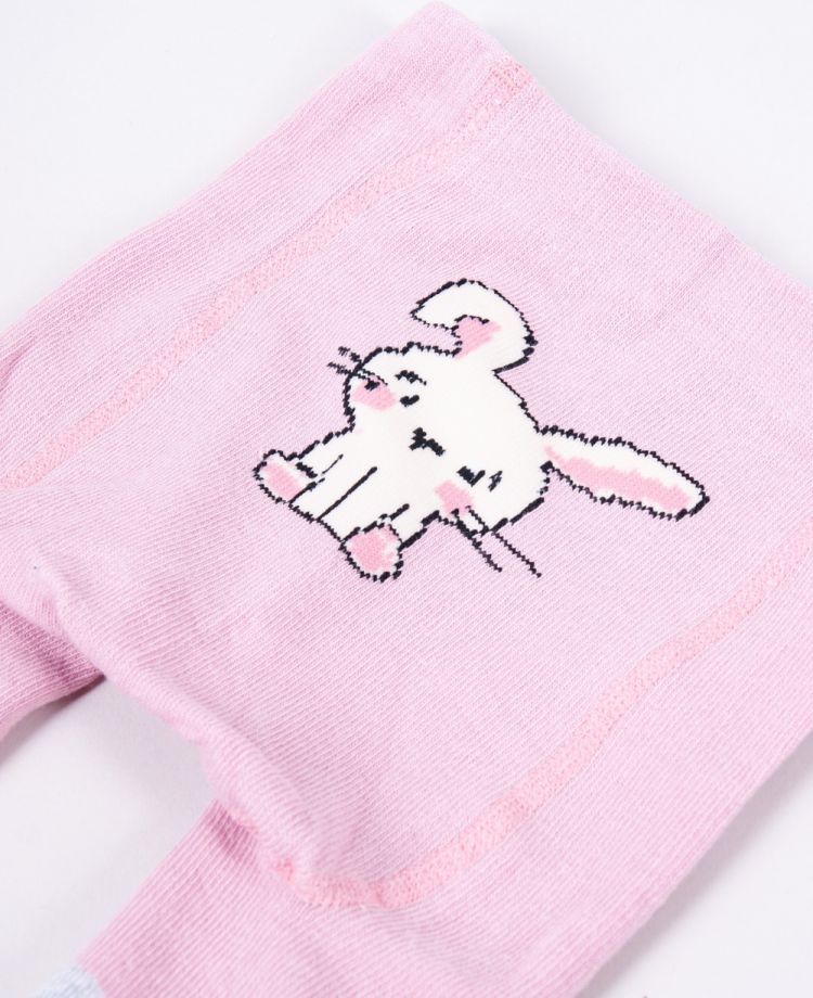 Yo Punčocháče Pink Rabbit s protiskluzem - obrázek 2