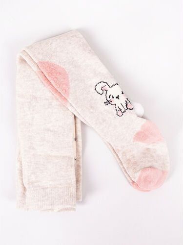 Yo Punčocháče Beige Rabbit s protiskluzem - obrázek 1
