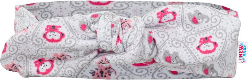 3-dílná bavlněná kojenecká souprava New Baby Kiddy bílo-růžová 56 (0-3m) - obrázek 4