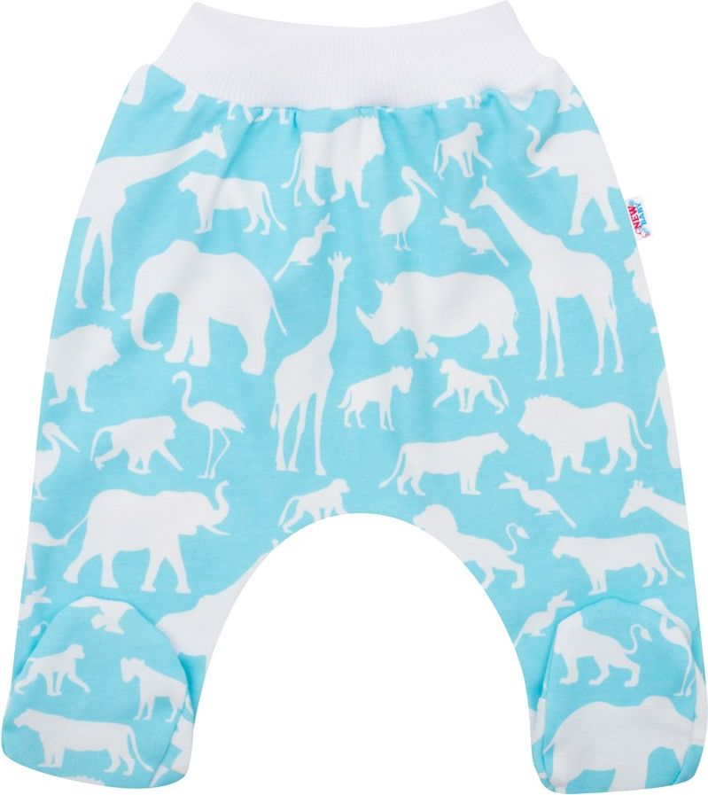3-dílná bavlněná kojenecká souprava New Baby Kiddy bílo-tyrkysová 62 (3-6m) - obrázek 3