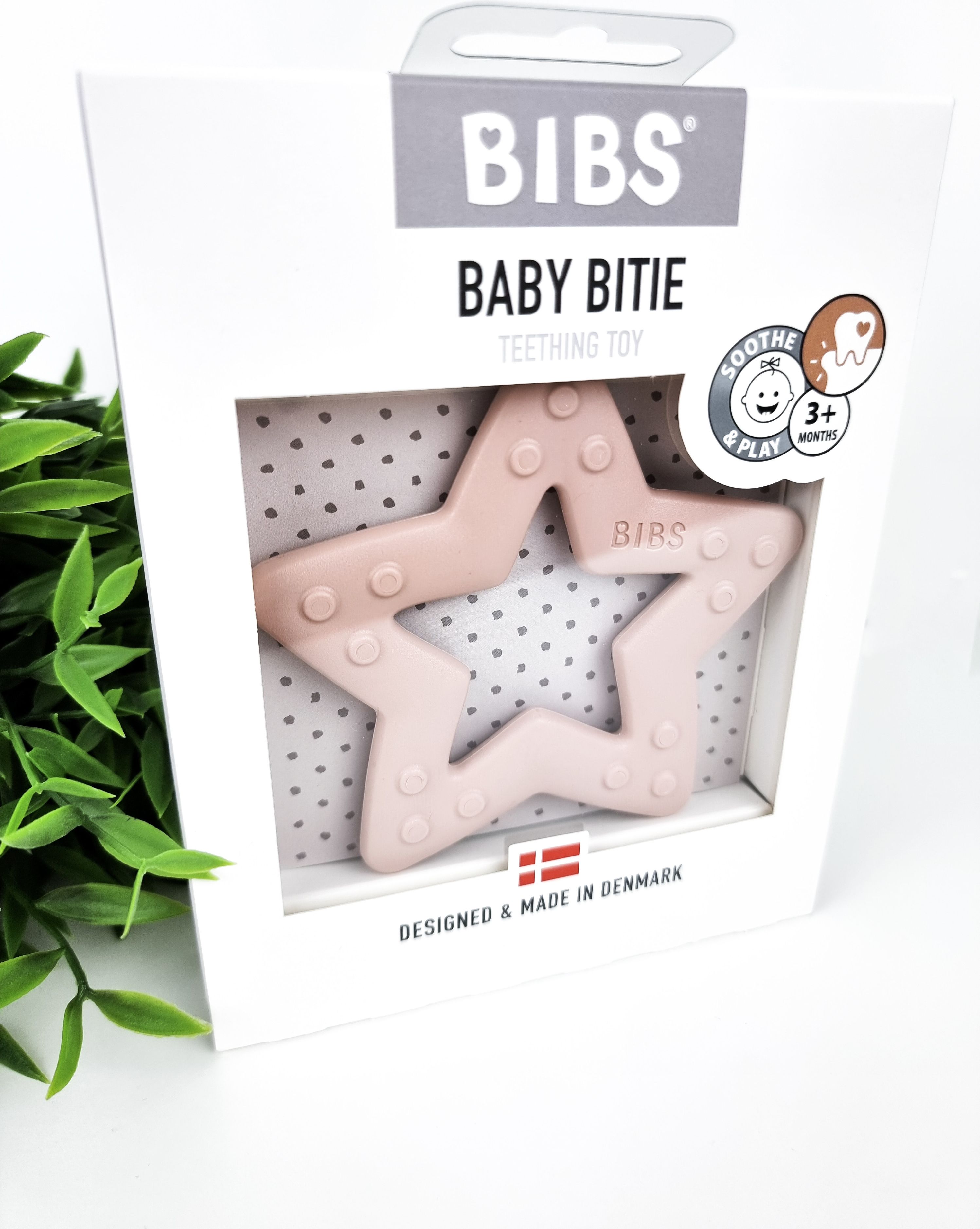 Bibs hvězdička růžová - kousátko - obrázek 1