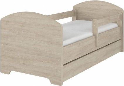 NELLYS Dětská postel HELI v barvě světlý dub s šuplíkem + matrace zdarma , D19, Rozměry 140x70 - obrázek 1