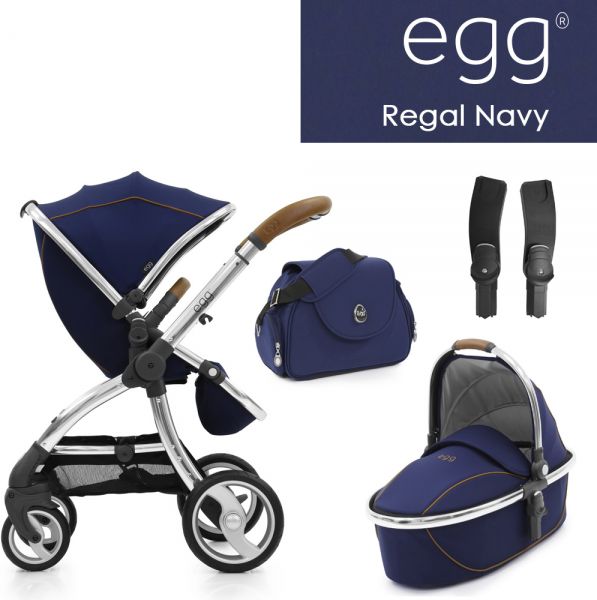 Egg 1 SET10 REGAL NAVY - EGG1 kočár, korba, adaptéry, taška - obrázek 1