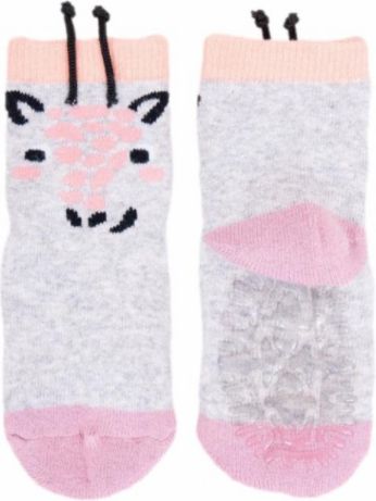 Yo Bavlněné ponožky Grey Giraffe s protiskluzem - obrázek 1