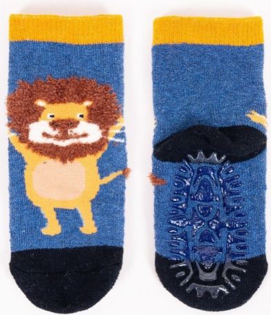 Yo Bavlněné ponožky Blue Lion s protiskluzem - obrázek 1