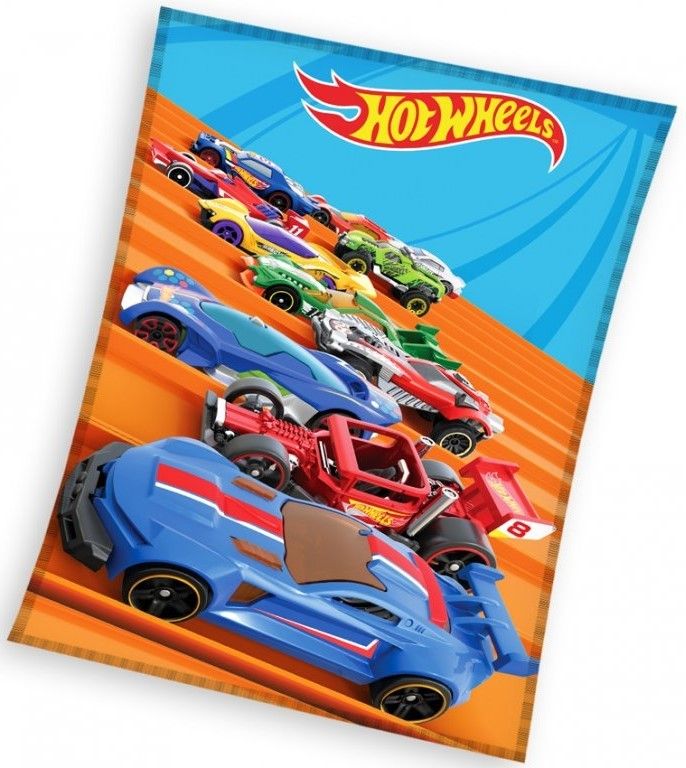 CARBOTEX Dětská deka Hot Wheels Na startu - obrázek 1