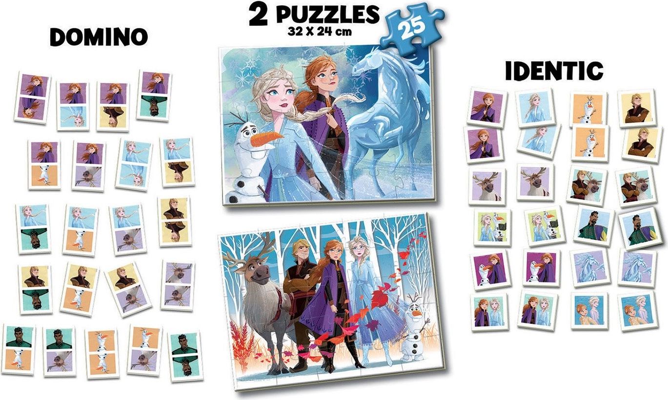 Educa Frozen 2 Disney puzzle domino a pexeso Superpac - obrázek 2