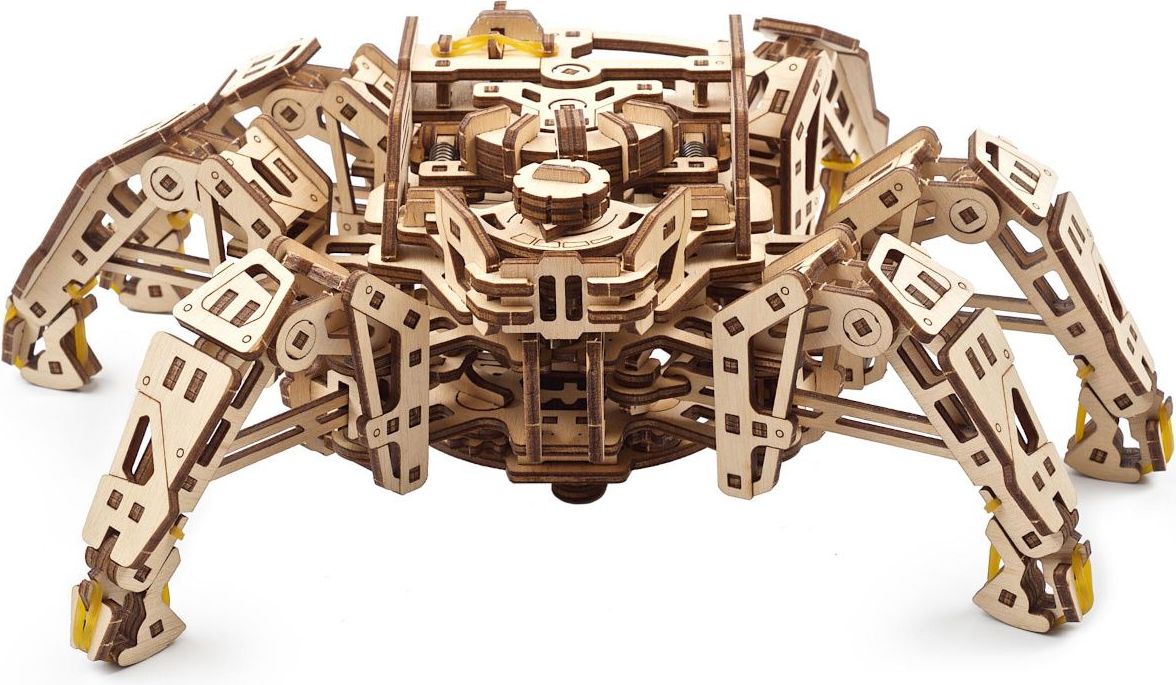 Ugears 3D dřevěné mechanické puzzle Pavoučí průzkumník - obrázek 2