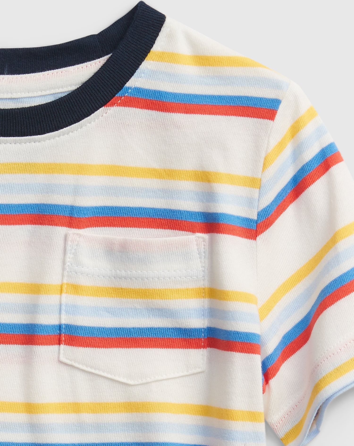 GAP Stripe Triko dětské Bílá Vícebarevná - 12-18M - obrázek 3