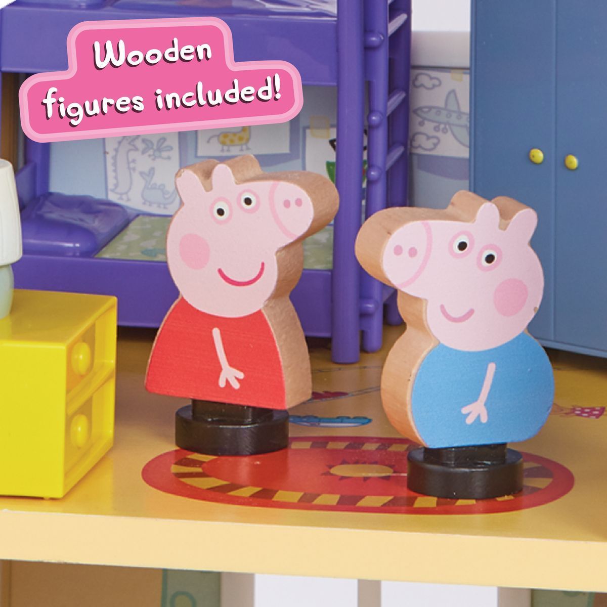 Peppa Pig velký dřevěný rodinný dům se světlem a zvukem - obrázek 4
