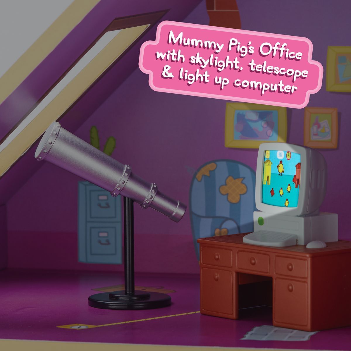 Peppa Pig velký dřevěný rodinný dům se světlem a zvukem - obrázek 6