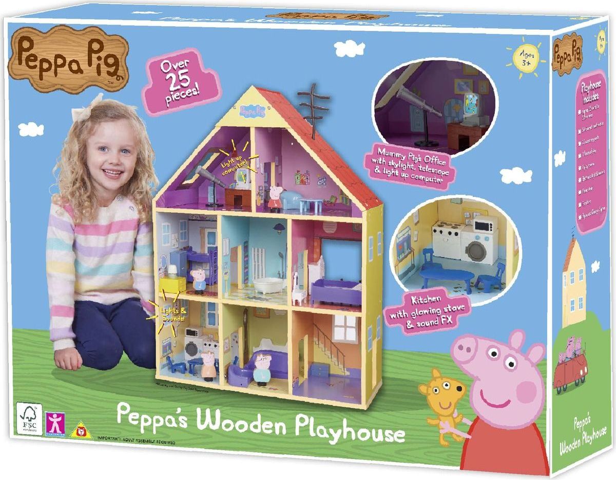 Peppa Pig velký dřevěný rodinný dům se světlem a zvukem - obrázek 10