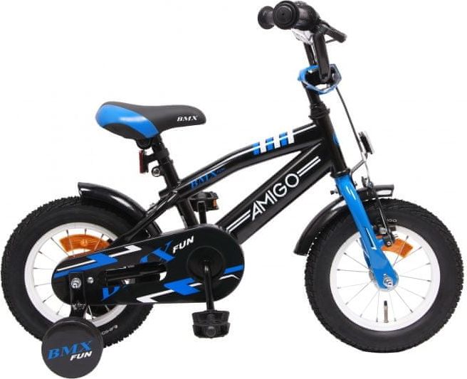 Amigo BMX Fun dětské kolo pro kluky, 12", černo/modré - obrázek 1