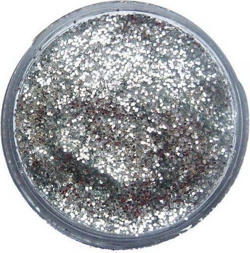 Snazaroo - Třpytky 12ml, Gelové stříbrné (Silver) - obrázek 1