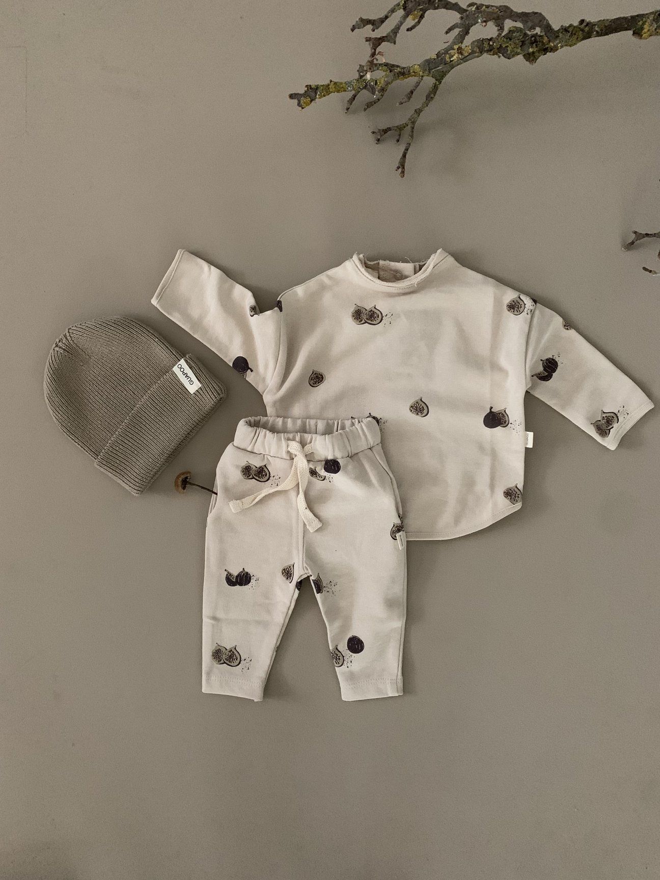 Guapoo kojenecké ležérní kalhoty s fíky Velikost: 80 - obrázek 4