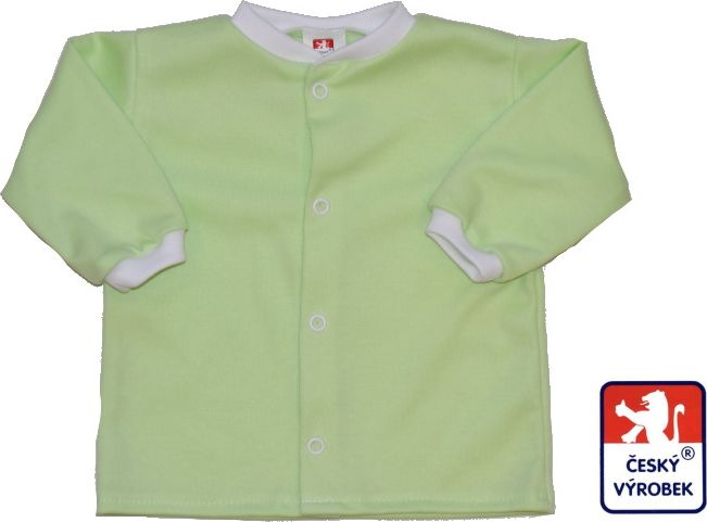 Bavlněná kojenecká košilka/kabátek, zelená, Dětský svět vel.56 - obrázek 1