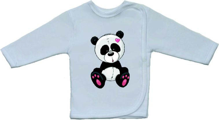 Bavlněná košilka pro miminko Gama větší roztomilá panda velikost 52 - obrázek 1