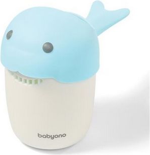 BabyOno Hrníček ke koupání, mytí hlavičky Whale - modrý - obrázek 1
