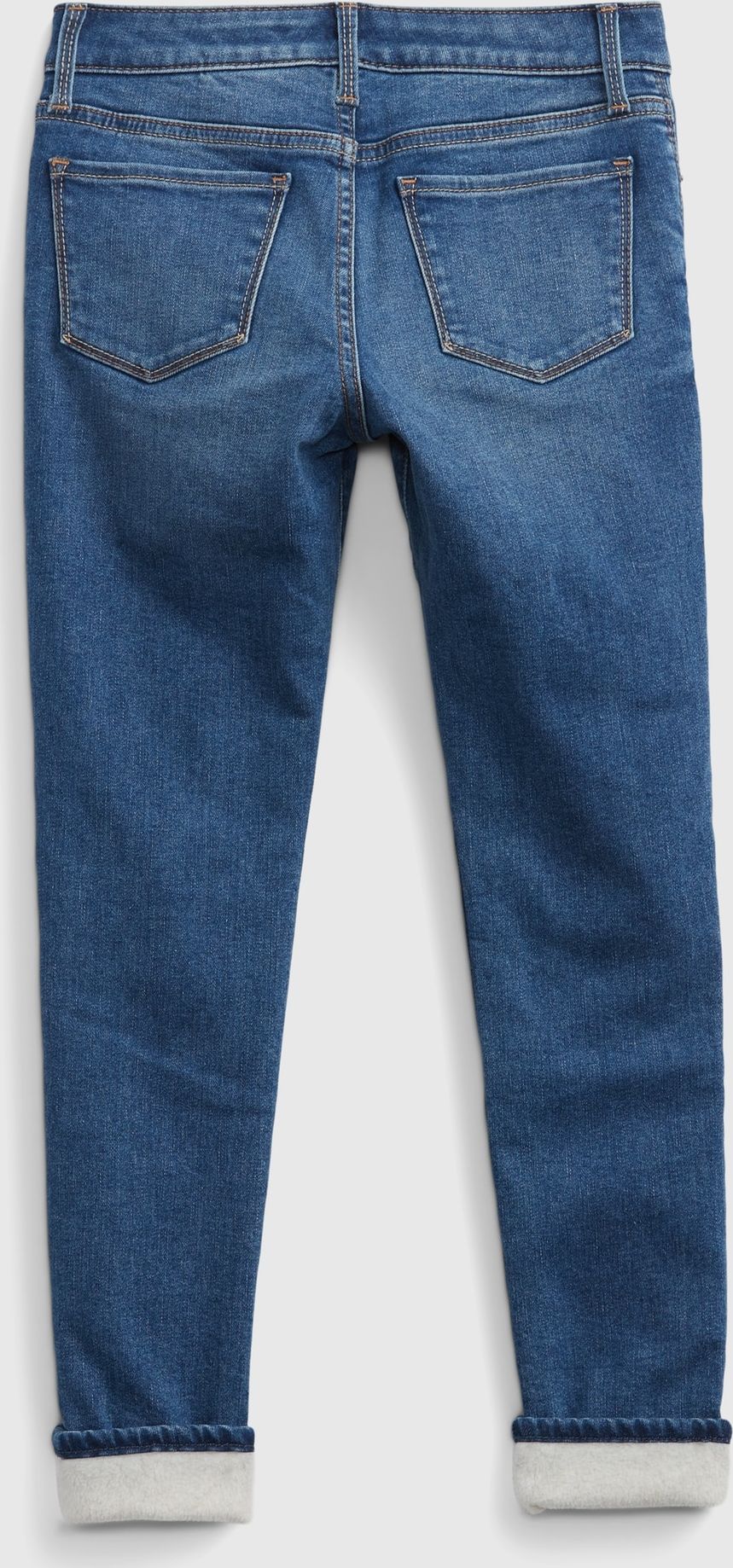 Dívky - Dětské zateplené džíny skinny Washwell Modrá - 116 - obrázek 3