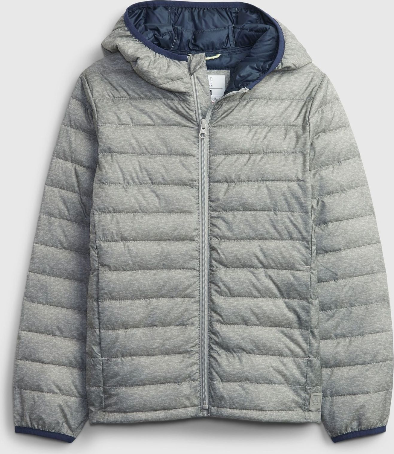 Chlapci - Dětská bunda puffer Šedá - 98-110 - obrázek 1