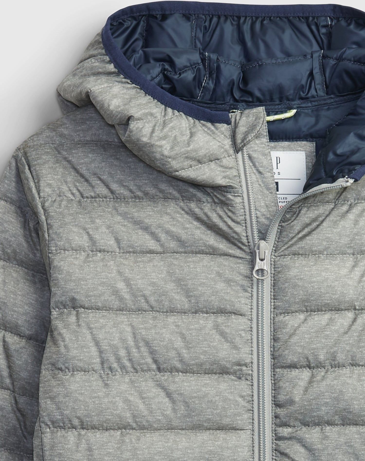 Chlapci - Dětská bunda puffer Šedá - 98-110 - obrázek 4