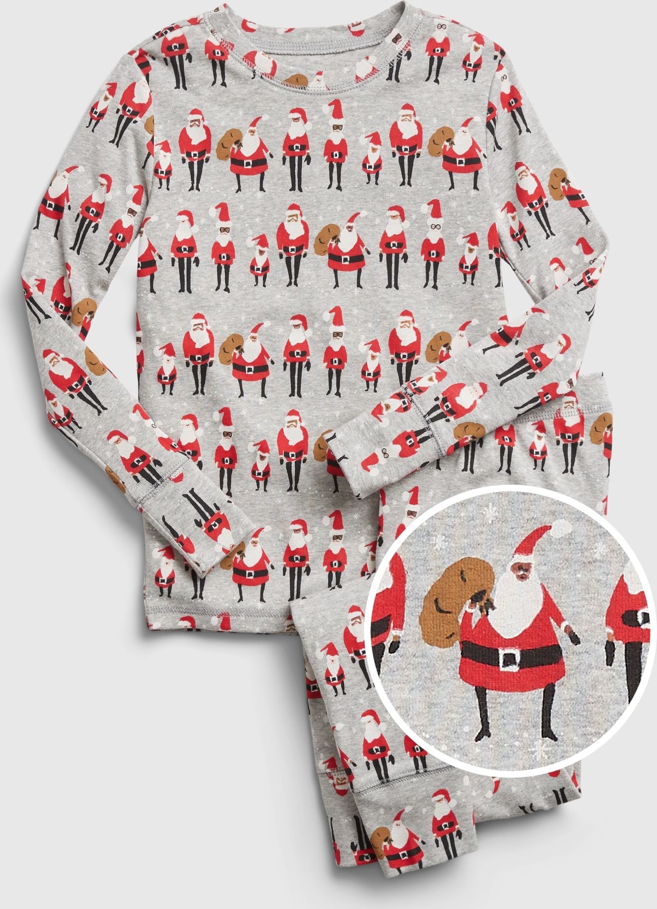 Chlapci - Dětské pyžamo Santa Šedá - 116 - obrázek 1