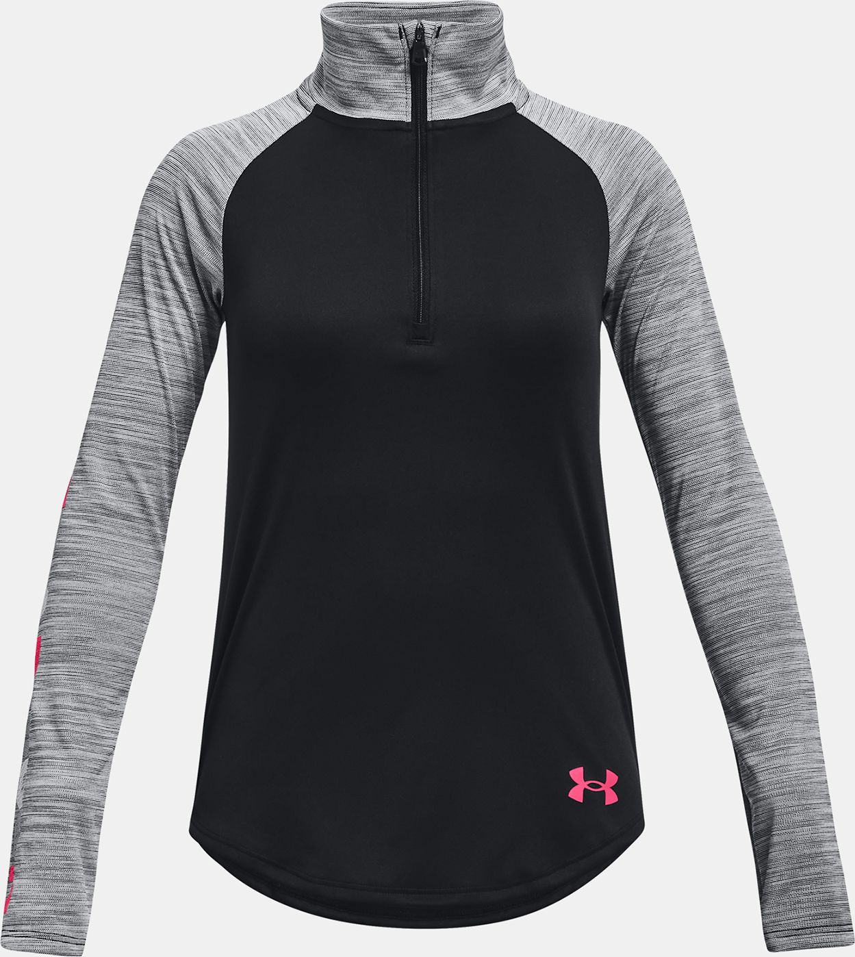 Tričko Under Armour Tech Graphic Half Zip - černá - 164 - obrázek 1
