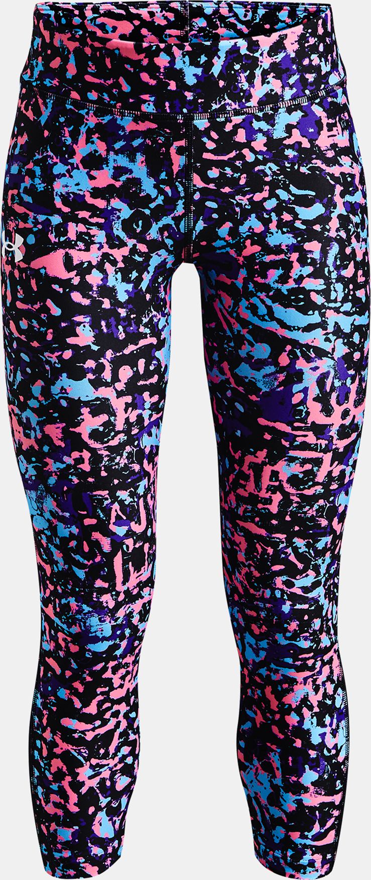 Legíny Under Armour HG Armour Printed Ankle Crop - černá - 140-152 - obrázek 1