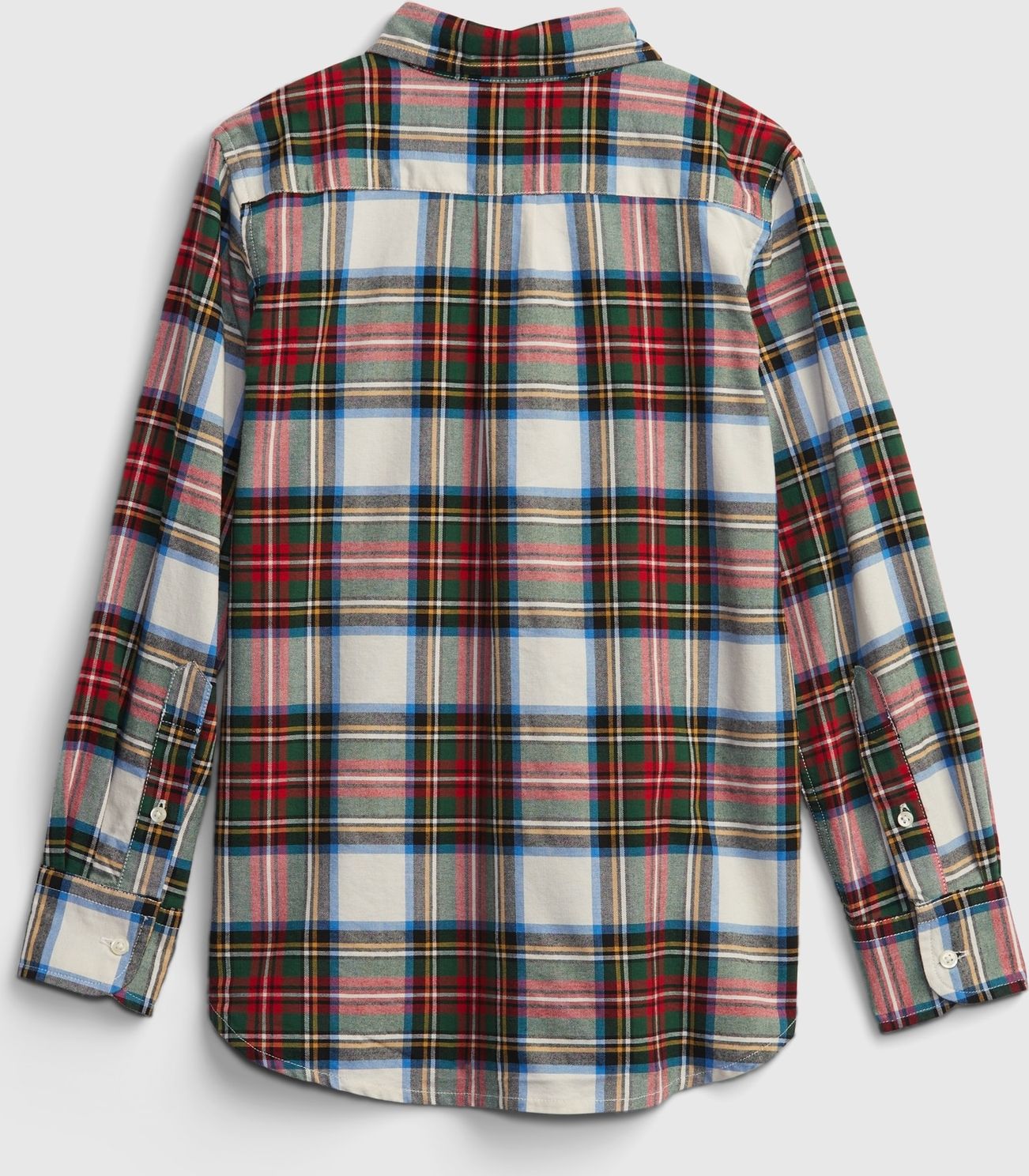 Chlapci - Dětská košile plaid oxford Červená - 98-110 - obrázek 3