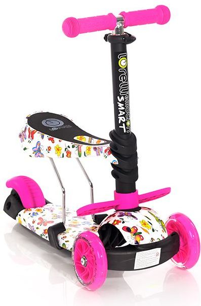 Lorelli Koloběžka Smart Pink Butterfly 2021 - obrázek 1